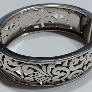 Silver Filigree Bangle Bracelet